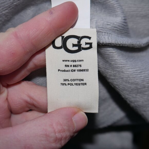 Ugg Men's Luxury Robe Pockets Grey Men's Size L/XL Heavyweight Thermal Warm NWT - Picture 12 of 13